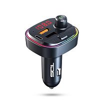 модулятор fm tds ts-caf13 fm-модулятор с rgb подсветкой и  приёмником bluetooth  фото