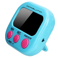 кухонный таймер-секундомер орбита ot-hom22(hx103) голубой, со звуковым сигналом (магнит/настольный)  фото