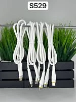 кабель type-c - type-c ds02t шнур для телефона белый, 3.1a 60w, длина 1м  фото
