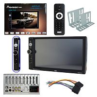 автомагнитола 2din pioneeirok mrm 7010 mirrorlink,пультду сенсорный экран 7" fm радио, bluetooth,usb  фото