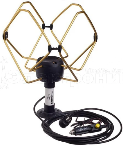 Антенна автомобильная "Корона"  с усилителем купить в г.Казань