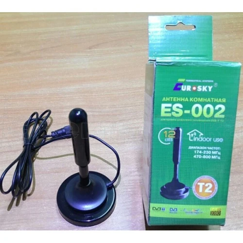 Антенна Комнатная Eurosky ES-002 T2  активная купить в г.Казань